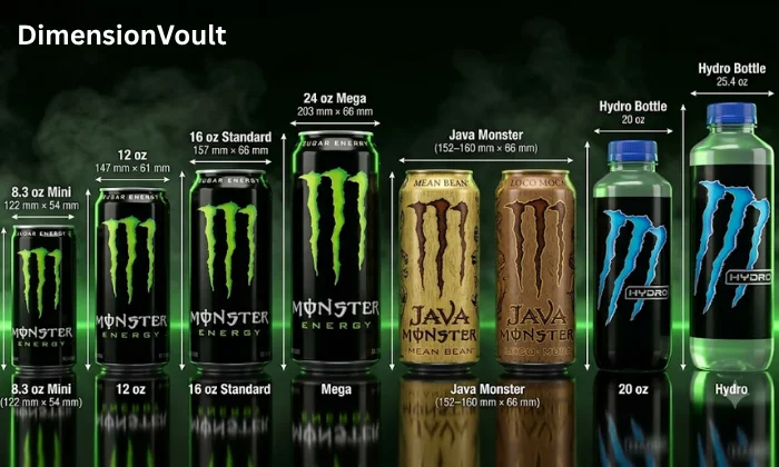 Monster Can Dimensions in Meters